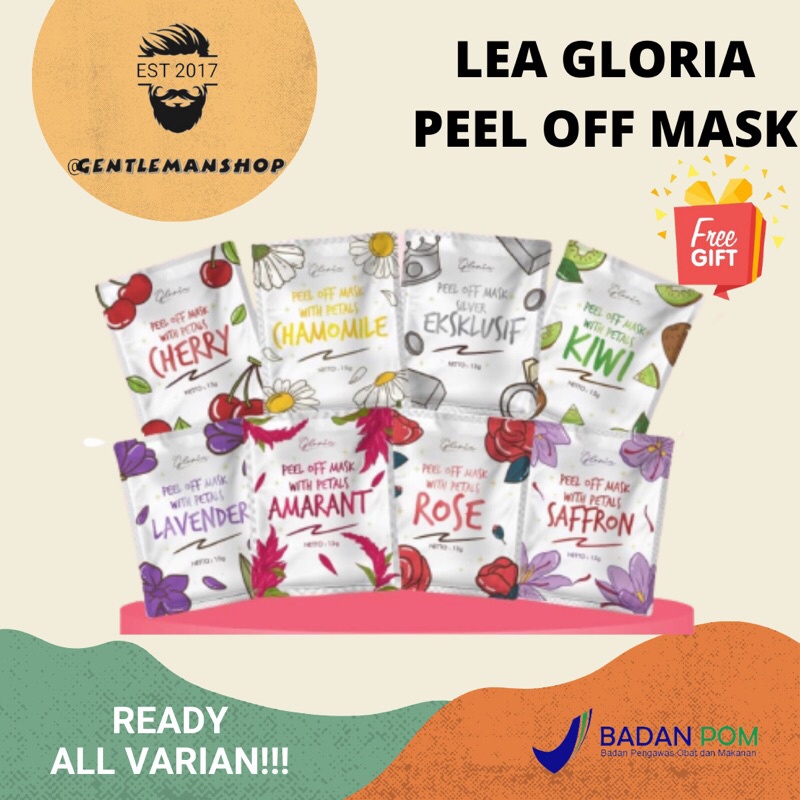 [FREE GIFT!!!] Masker Peel Off Mask Lea gloria KEMASAN BARU - Masker Wajah Lea Gloria Organic