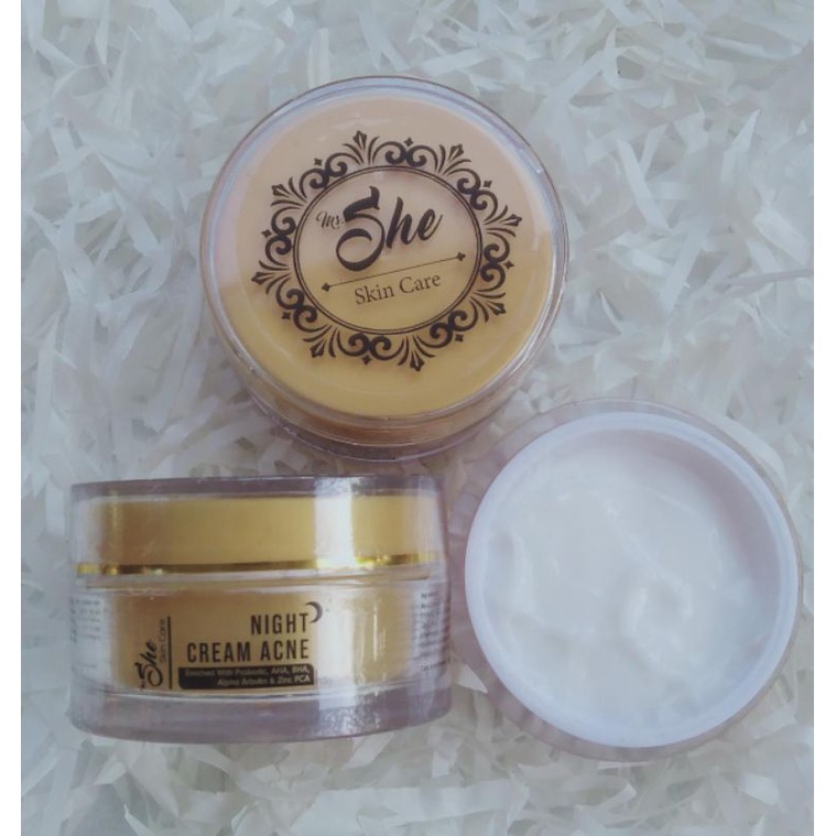 Ms.She skincare Night Cream Acne