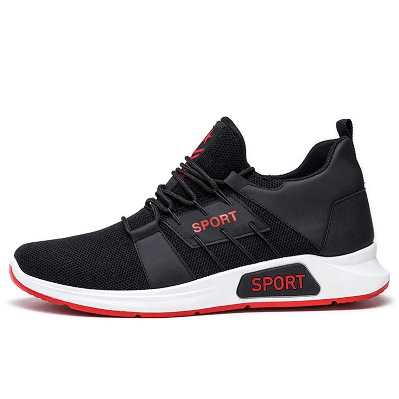 Sepatu Sneakers Sport Running Pria Import - Hitam