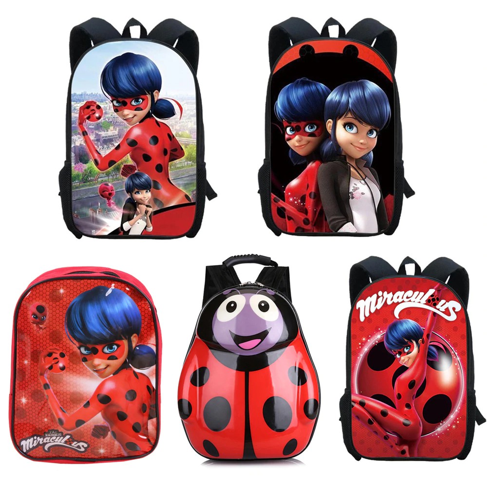 baby toys Ladybug Girl Cartoon Schoolbag Child Backpack Ladybug Bag Ladybug Girl Character