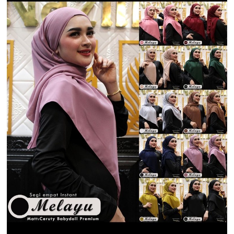hijab segi empat instan melayu ori nazilla