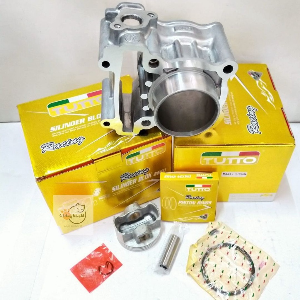 BLOK SEHER ASSY VIXION BORING ASSY CYLINDER BLOK KIT VIXION 150 BORE UP FOR JUPITER MX 135 CC PREMIUM TUTTO