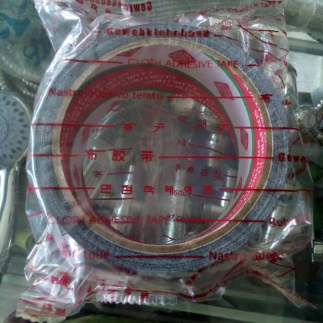 

2" lakban kain hitam silver lebar isolasi jilid buku