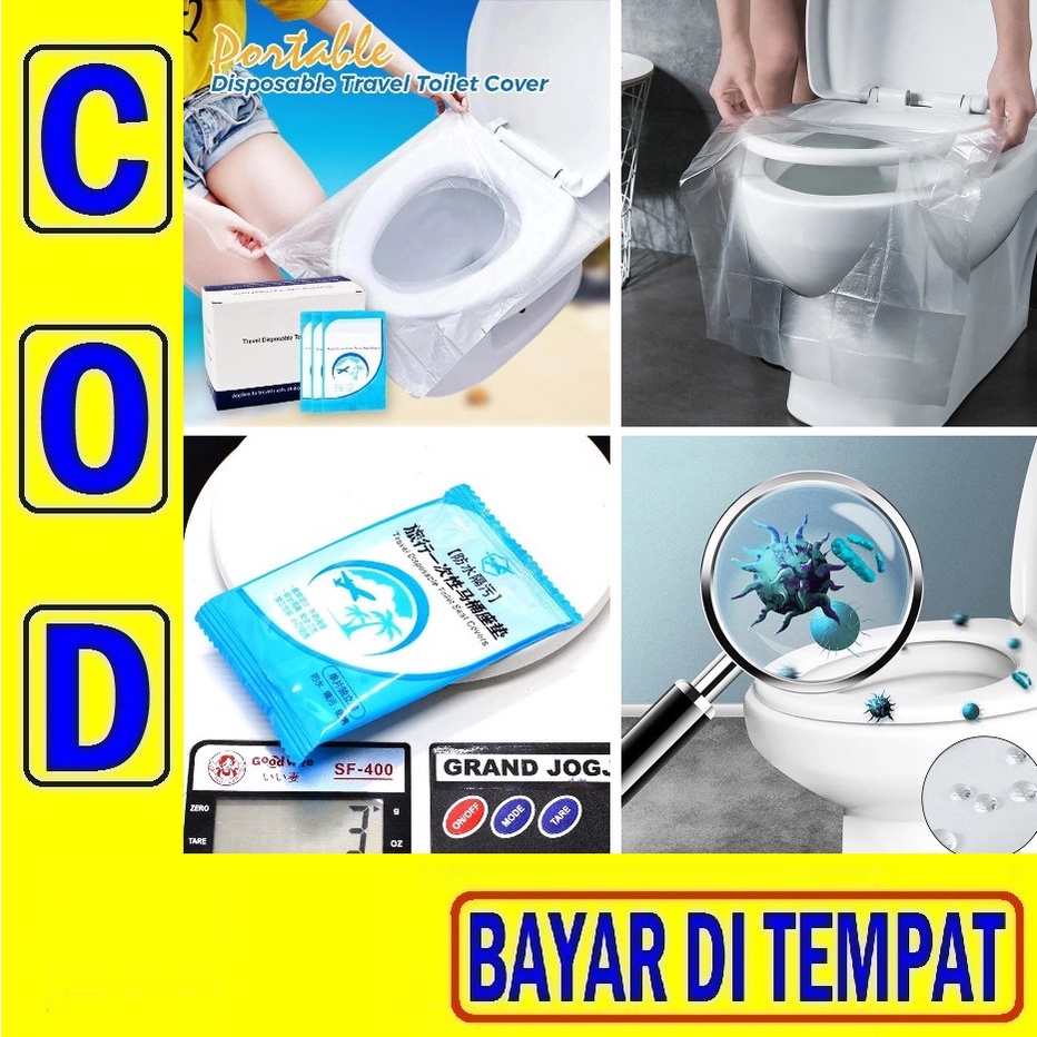 59B Plastik Toilet Alas Duduk Wc Closed Travel Seat Cover Tisu Plastik Closet Disposable Portable Cl