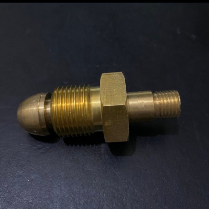 Nepel Tabung Oksigen Drat 1/4"inch nipple tabung oksigen