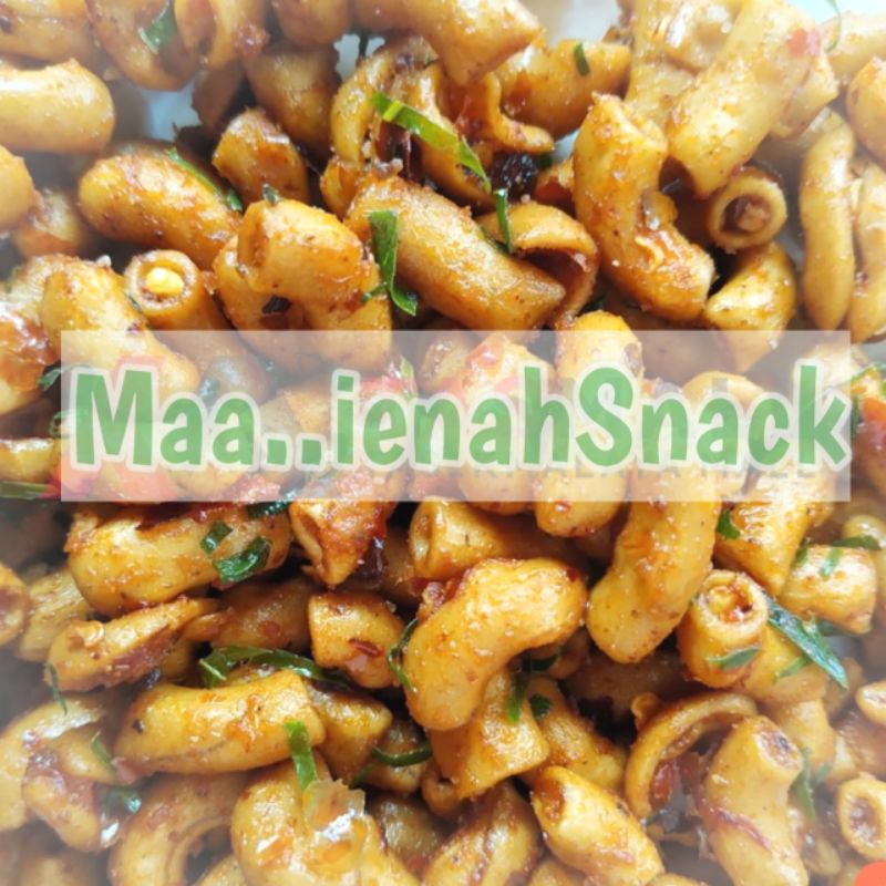 

MAKARONI BANTET PEDAS GURIH MAKANAN RINGAN CEMILAN KELUARGA
