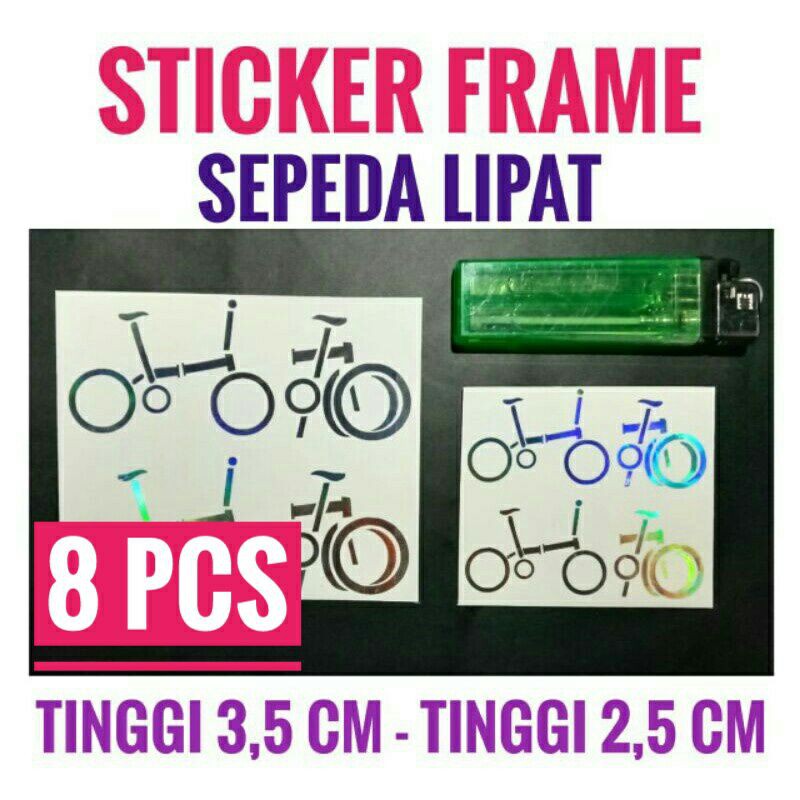 

Stiker Sepeda Lipat Hologram Cutting Sticker