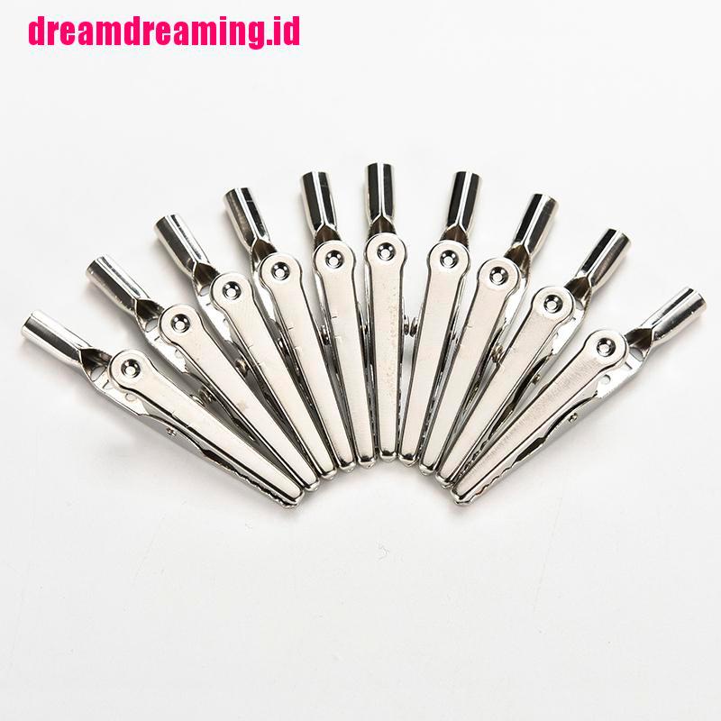 10pcs Klip Buaya Bahan Stainless Steel