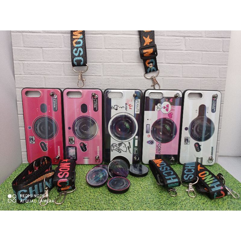 CASE TIPE REALME C1 / A3S OPPO - CASE CAMERA TALI POPSOCKET - GEL CASE BUTTERFLY