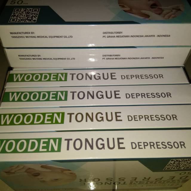 Sudip lidah wooden tongue depressor