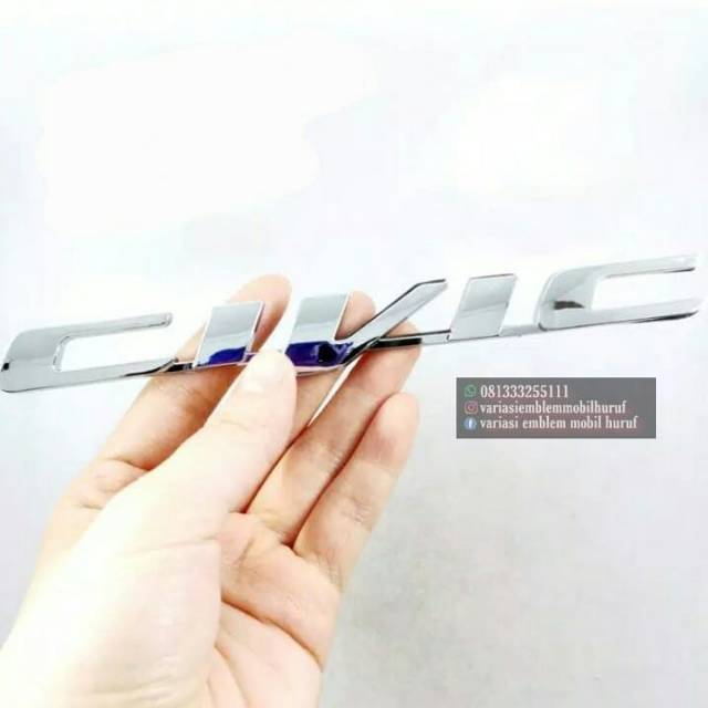 Emblem logo civic honda all new fd vti vtis