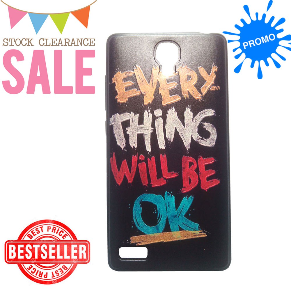 Max Xiaomi Redmi Note 1 Custom Case Back Cover Softcase Cute - Everything Will Be Ok