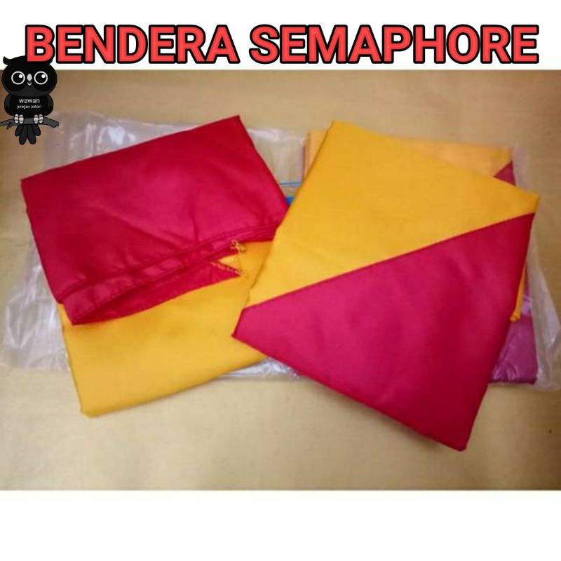 BENDERA PRAMUKA / BENDERA SEMAPHORE 1 KODI ISI 20 PCS