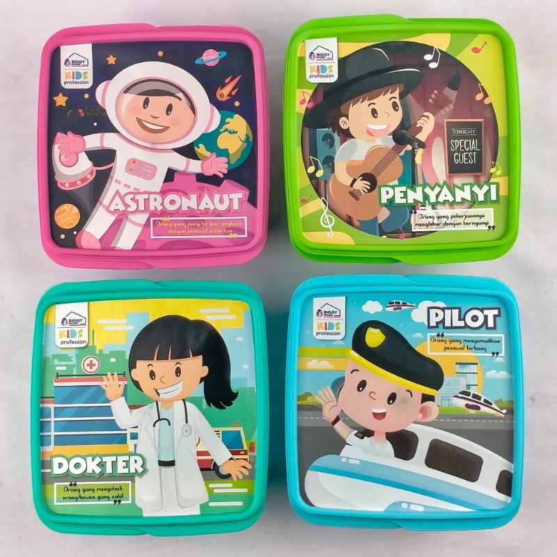 LUNCH BOX DINOSAURUS / TEMPAT MAKAN ANAK SEKOLAH KARAKTER CITA CITA LUCU VIRAL ANTI TUMPAH