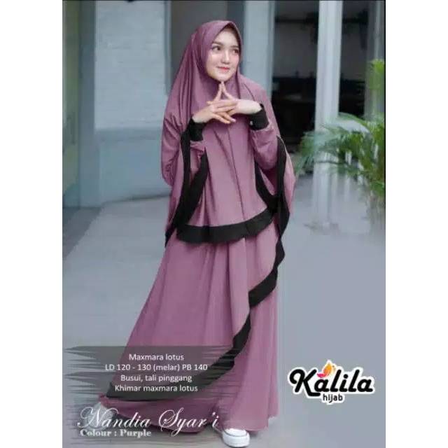 Nandia syar'i baju syar'i syar'i cantik