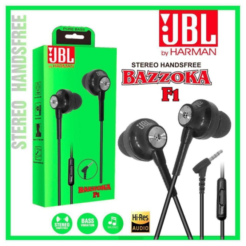 HF/HEADSET JBL BAZZOKA F1 SUPER BASSSSS