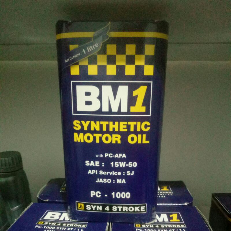 BM1 SYNTHETIC MOTOR OIL 4 stroke 1Liter