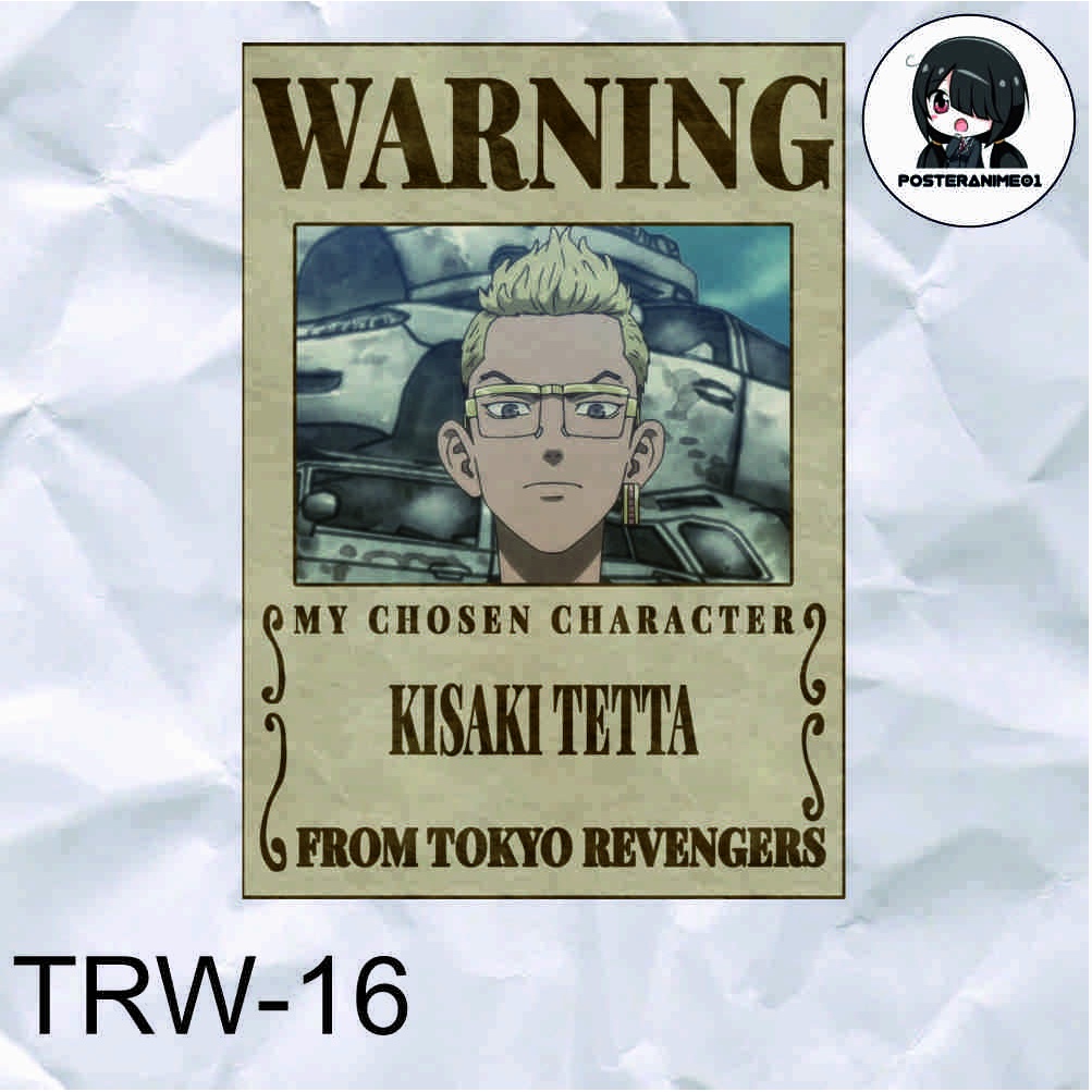 Poster Anime Tokyo Revengers | Poster Anime Tokyo Revengers Warning Aesthetic | DRAKEN | MIKEY | TERLENGKAP-16.KISAKI