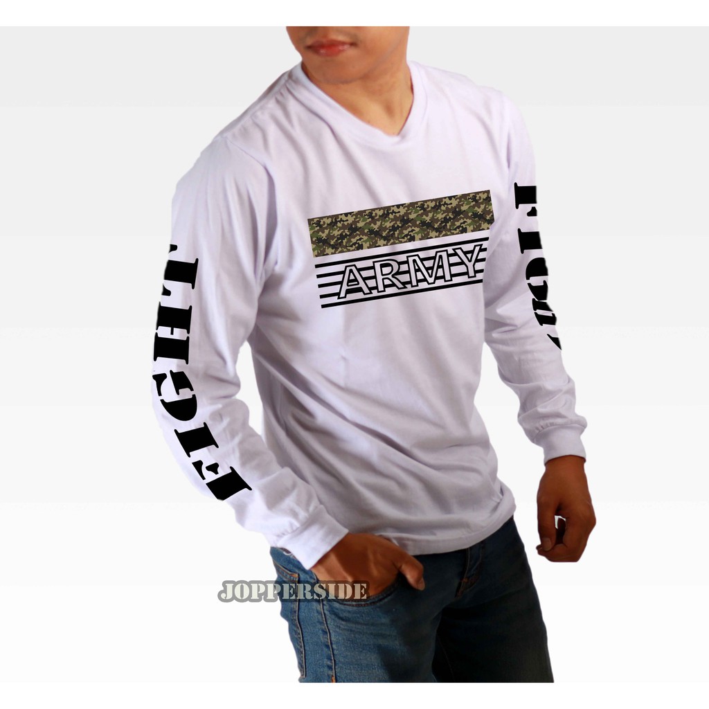 JOPPERSIDE TSHIRT KAOS DISTRO LONG SLEEVE LENGAN PANJANG ARMY LORENG TACTICAL PRIA ORIGINAL TL7