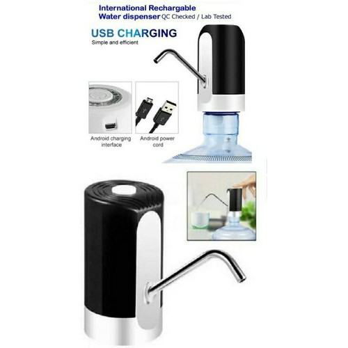 Automatic Water Dispenser Usb LED Recharge Pompa galon elektrik Pump Mudah Dipakai Simple Modern