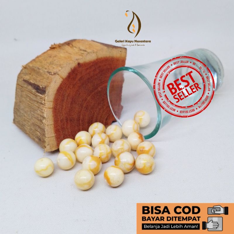 Butiran Batu Coral Marjan putih 8, 9, 10, 11mm