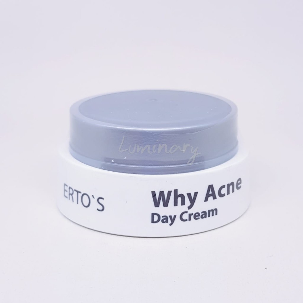 ERTOS WHY ACNE DAY CREAM TREATMENT SKINCARE BPOM KRIM SIANG PENGHILANG JERAWAT ORIGINAL BPOM