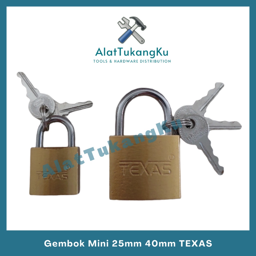 Gembok Slot Kunci gembok 25mm 40mm / Gembok Koper / Gembok Kuning
