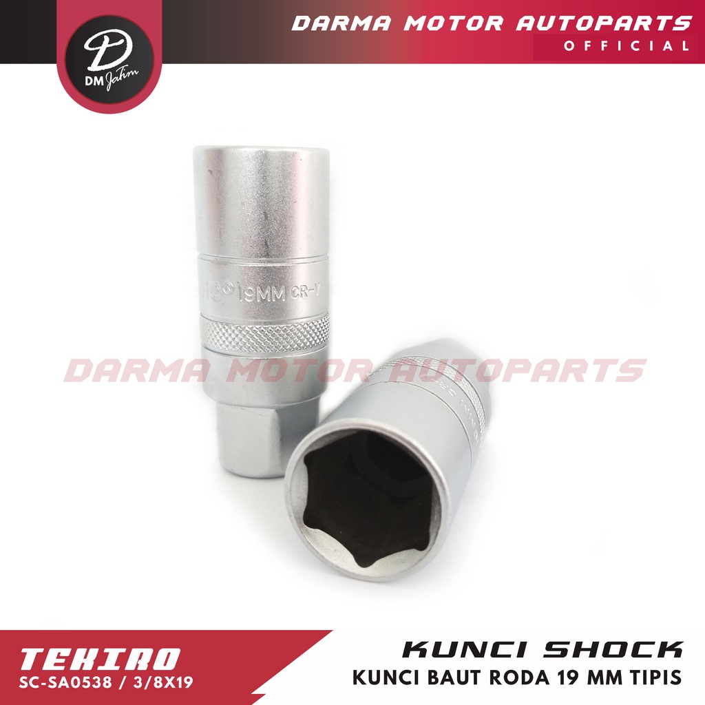 Kunci baut roda 19mm tipis - Kunci shock sok mur TEKIRO