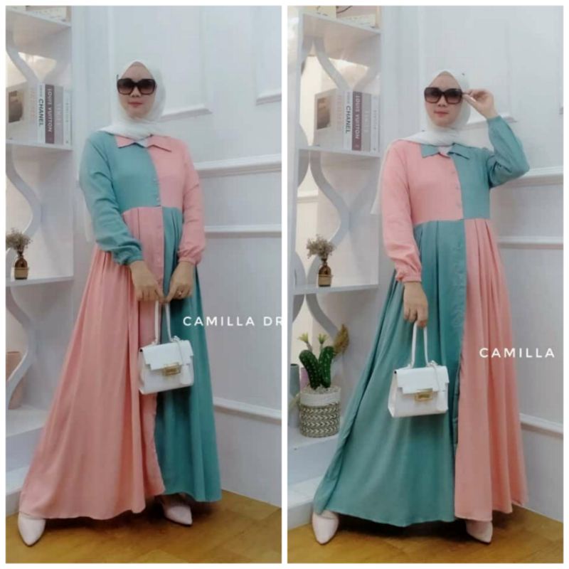 CAMILLA DRESS | GAMIS | DRESS KOMBINASI | MAXI DRESS | GAMIS KOMBINASI