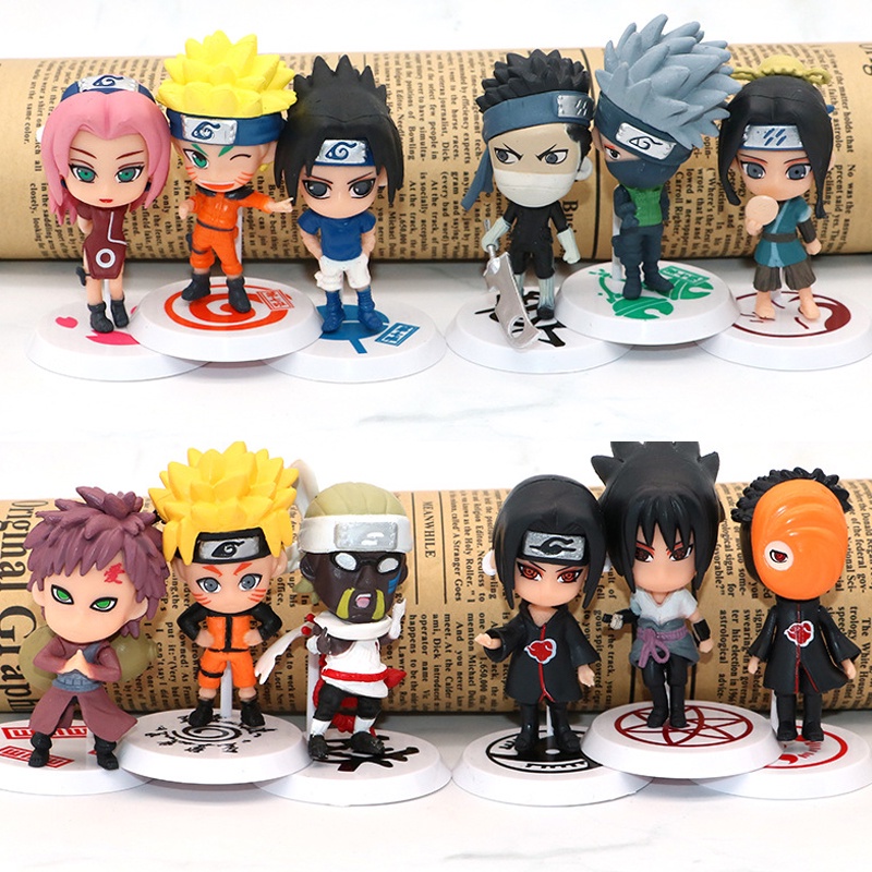 Mainan Action Figure Anime Naruto Uzumaki Hatake Kakashi 18 / 19 Q Version Bahan PVC Ukuran 7CM Untuk Hadiah