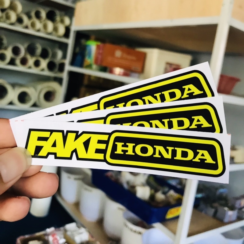 Stiker Motor Racing Anti Air - Fake Tiger Fake Beat