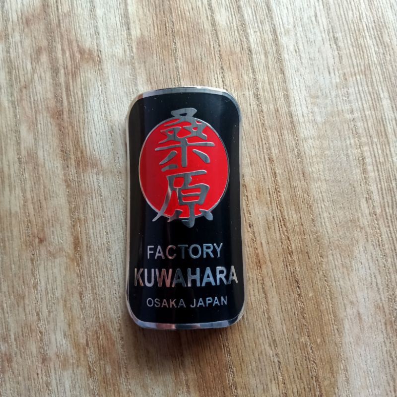 Emblem Kuwahara Bike Hitam Merah