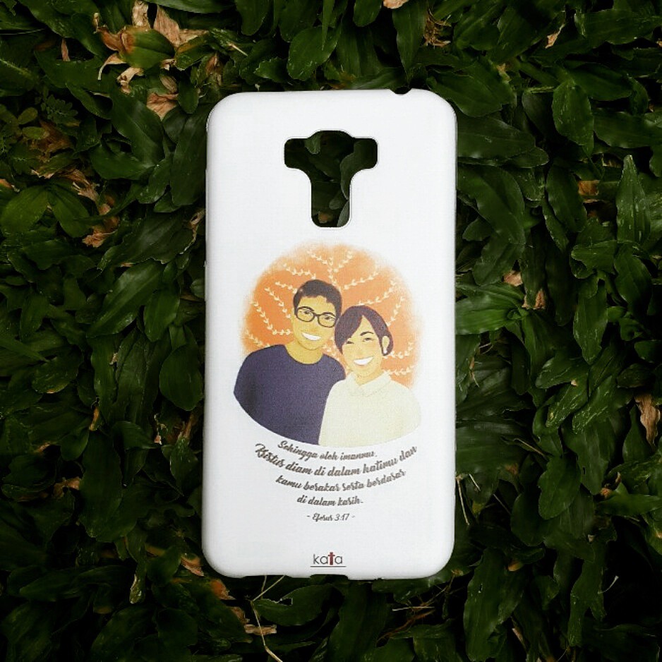 CUSTOM CASE - Gambar Ilustrasi Wajah