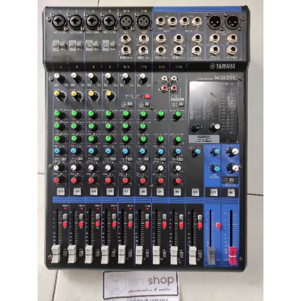 Mixer Audio Yamaha MG12XU MG 12XU MG 12 XU Grade A 12 Chanel Efek 24 DSP Digital Reverb 2 Aux 2 Grou