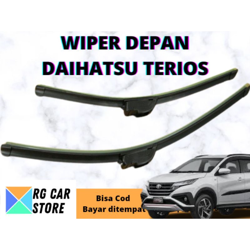 WIPER DEPAN ALL NEW TERIOS FRAMELESS ISI 2 DIJAMIN PNP BERKUALITAS