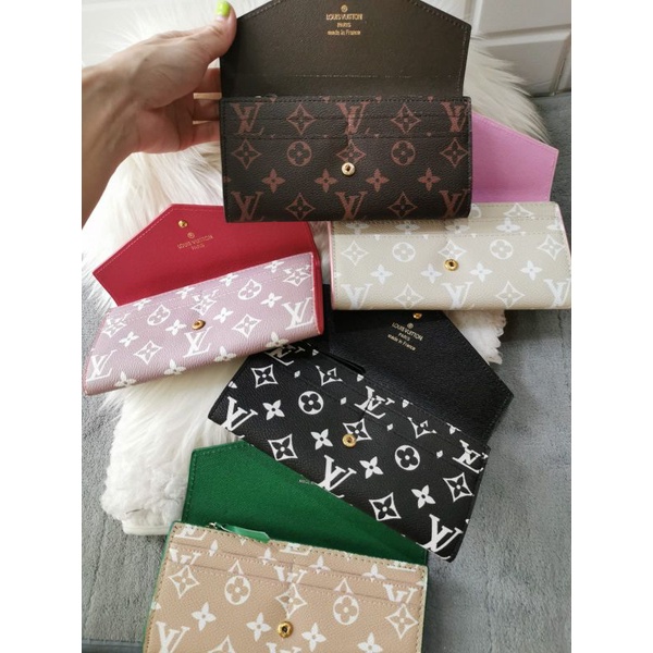 dompet import, fashion dompet panjang  LV emili Giant free box