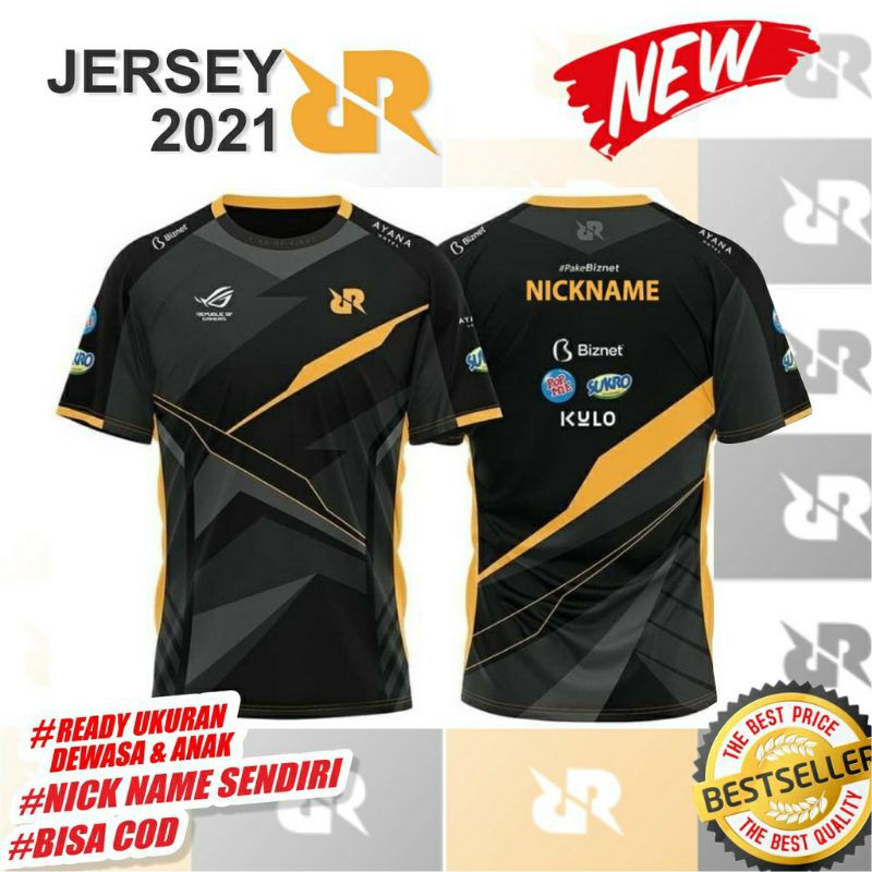 Jersey Gaming RRQ Hoshi M2 2021 Bisa Ganti Nama