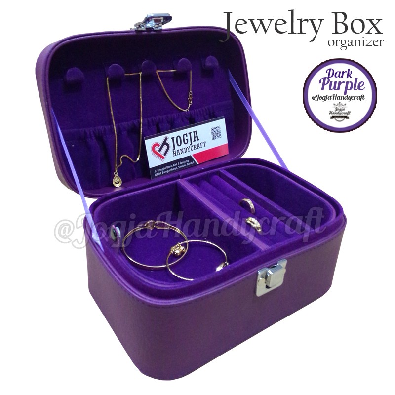 Jewelry Box / Tempat Perhiasan / Kotak Perhiasan dan Accesories (Ungu)