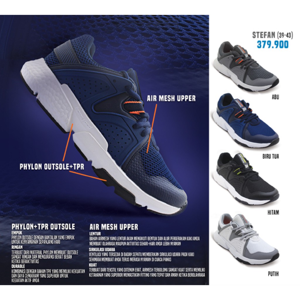 Homyped Stefan Sepatu Dewasa Pria / Sneaker Laki-laki / Spatu Remaja Cowok Putra