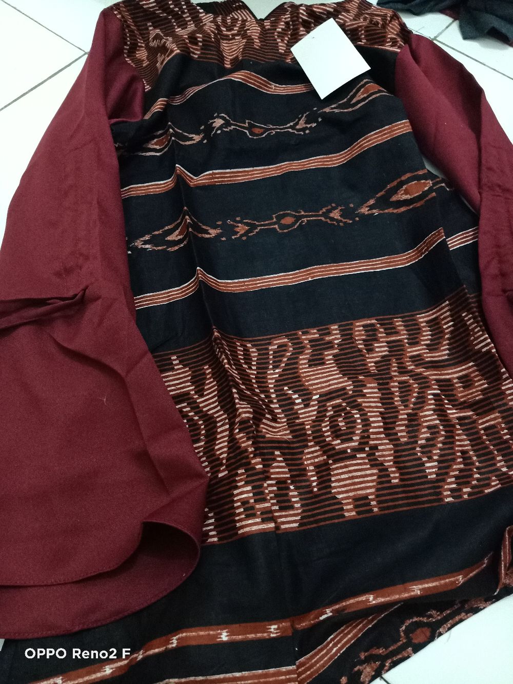 Tey-17 Batik Wanita Asj Sa Hrb026 Kenongo Kemeja Tosca Pendek