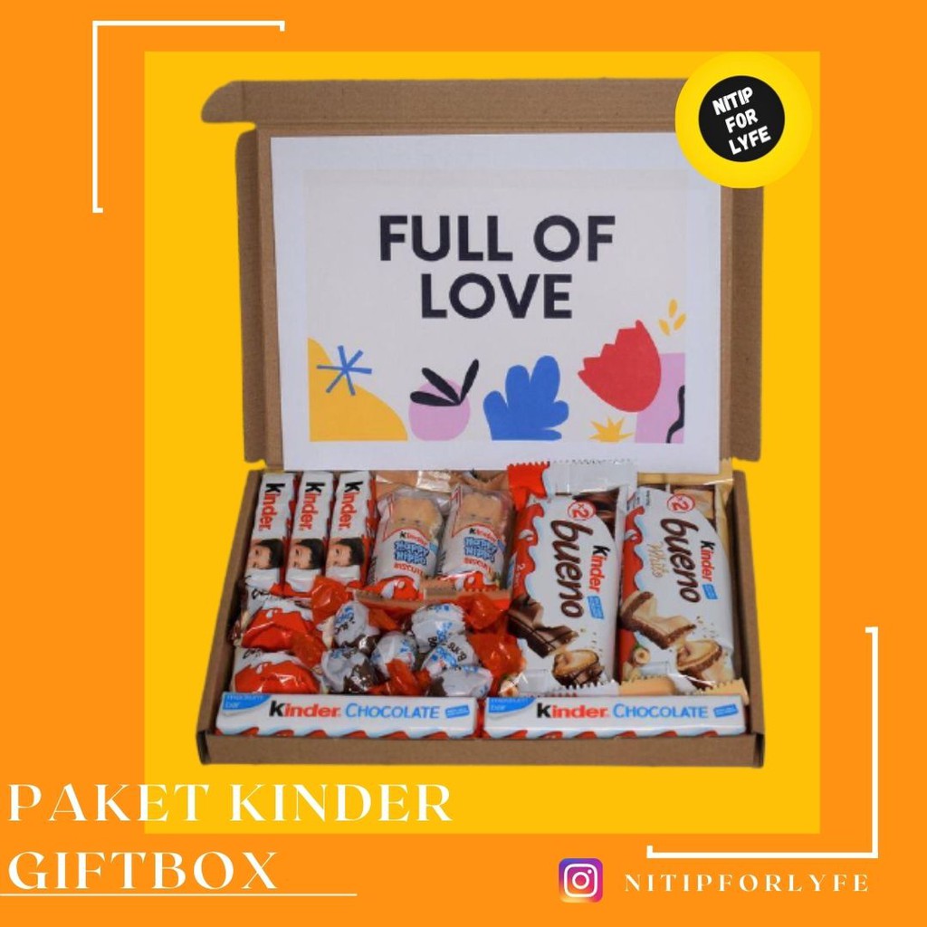 Exp Lama (COD) PREMIUM SNACK COKLAT KINDER IMPORT BOX/GIFTBOX/HAMPERS /PARCEL/HADIAH/SNACKGIFTX