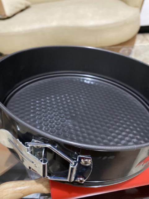 Mic 7 / 8 Logam Bulat Non-stick Kue Berbentuk Kue Alat Memanggang Nampan Timah