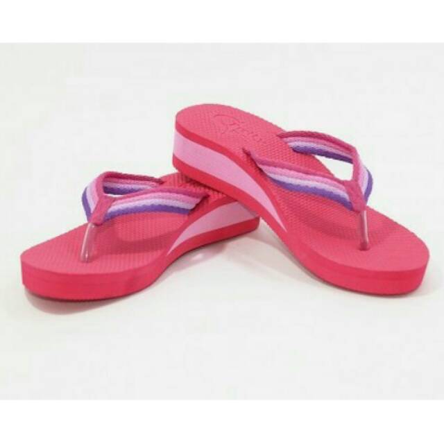 Sandal sendal sancu pretty wedges jepit wanita cewe merah