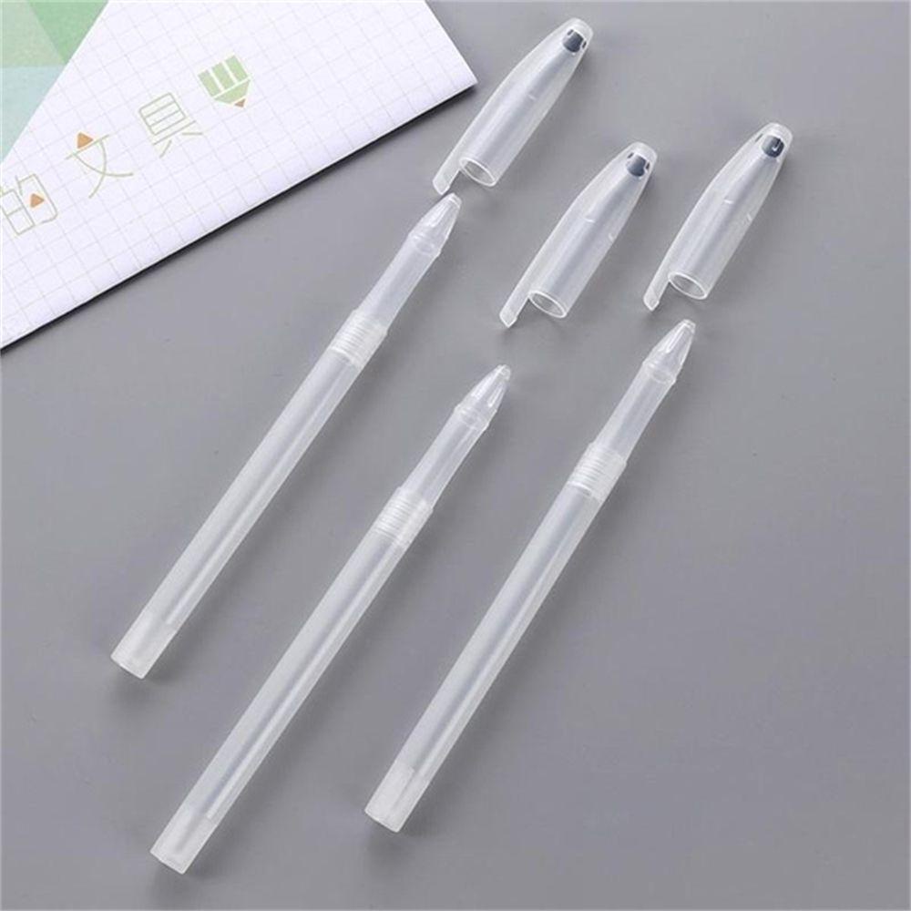 Lanfy Gel Pen Shell Transparan Simple Styple Siswa Kantor Gagang Minimal Alat Tulis Pulpen Cover