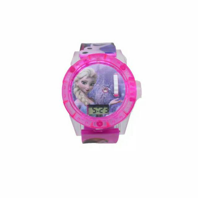 Jam Tangan Wanita Anak Anak Frozen Laser (Dikirim Dari Jakarta )