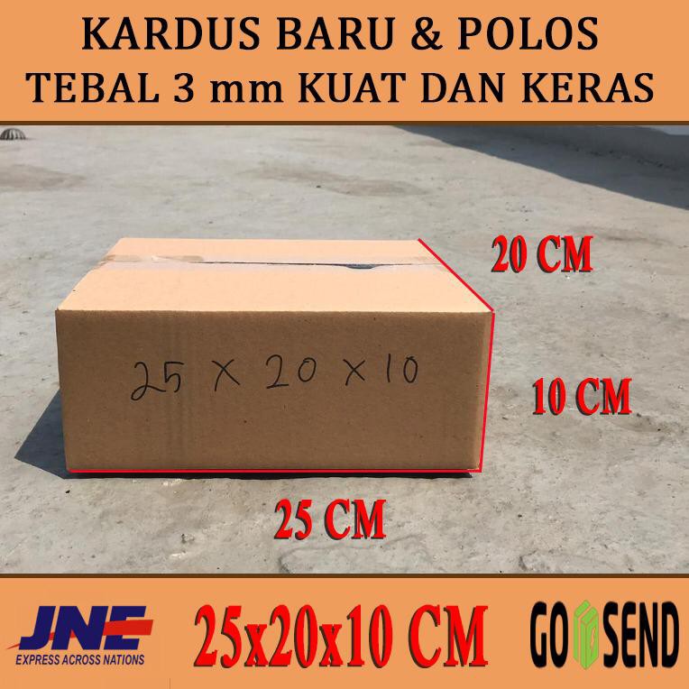 

kardus box karton polos uk 25x20x10