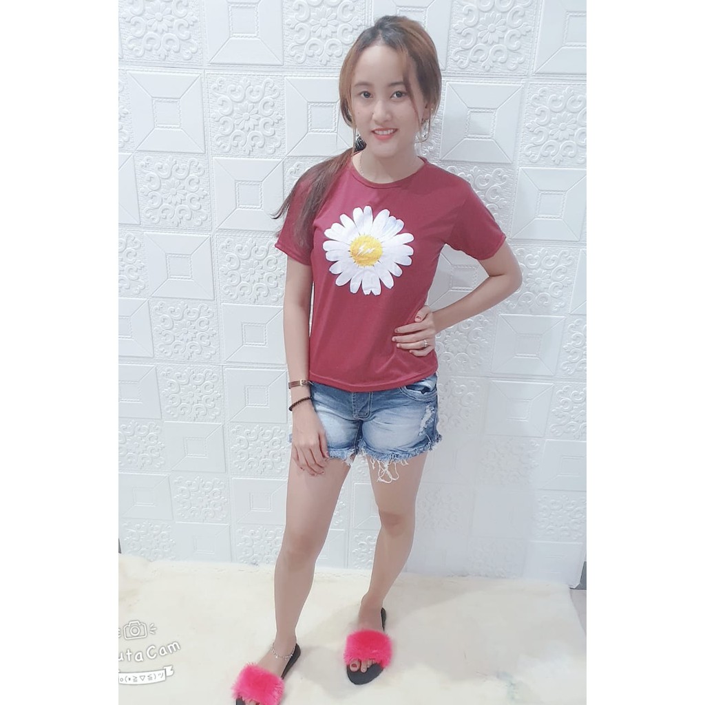 Kaos T-shirt Wanita Sunny / Sun Flower