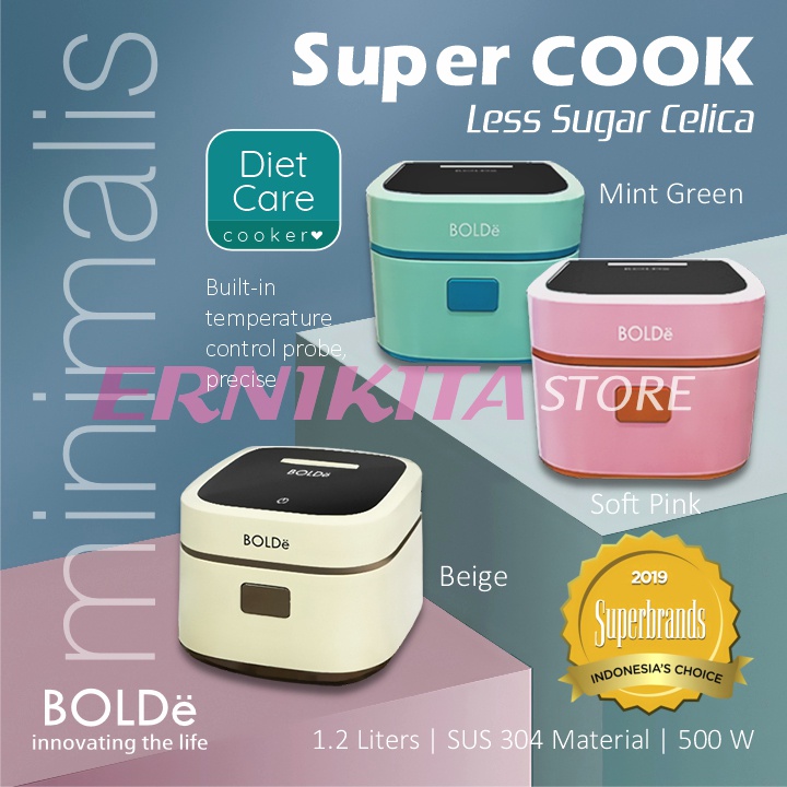 BOLDe SUPER COOK LESS SUGAR CELICA 1.2 L - Garansi Nasional SNI