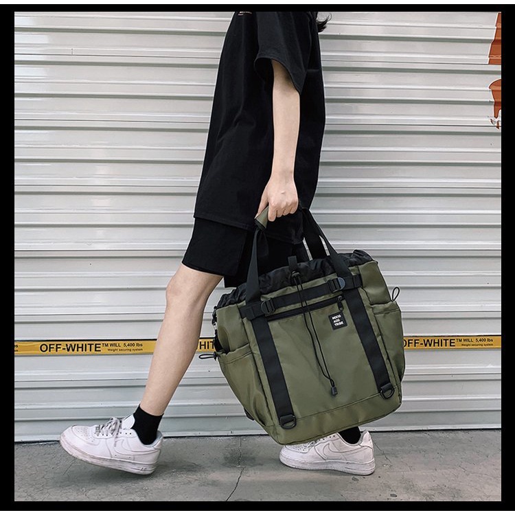 SmallLee Messenger Bags Pria Nilon Tahan Air Besar Tas Bahu Desainer Terkenal Merek Kualitas Tinggi Pria Hip Hop Streetwear Tas Travel