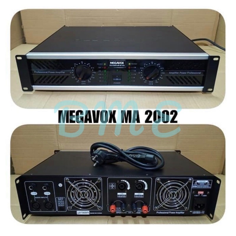 POWER AMPLI MEGAVOX MA 2002 AMPLIFIER MEGAVOX MA2002 ORIGINAL